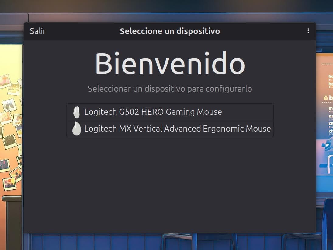 Programa Piper Linux para controlar ratones gaming