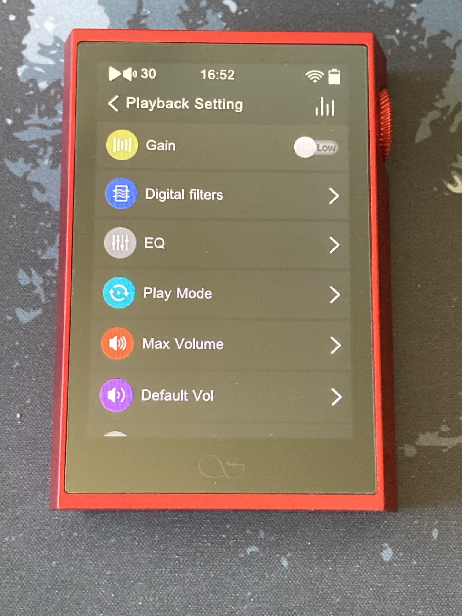 Shanling M1 Plus: ajustes de reproducción musical