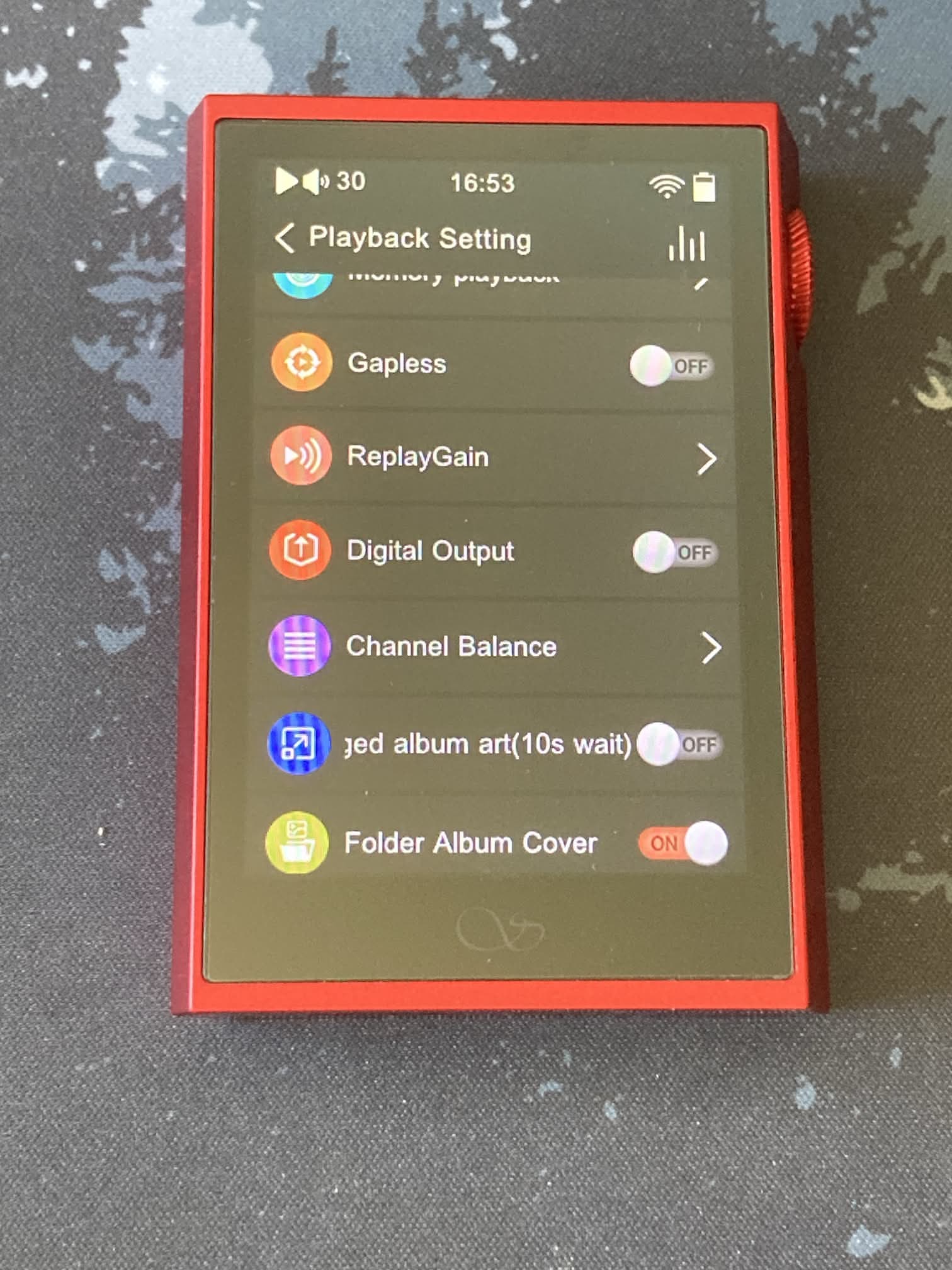 Shanling M1 Plus: ajustes de reproducción musical