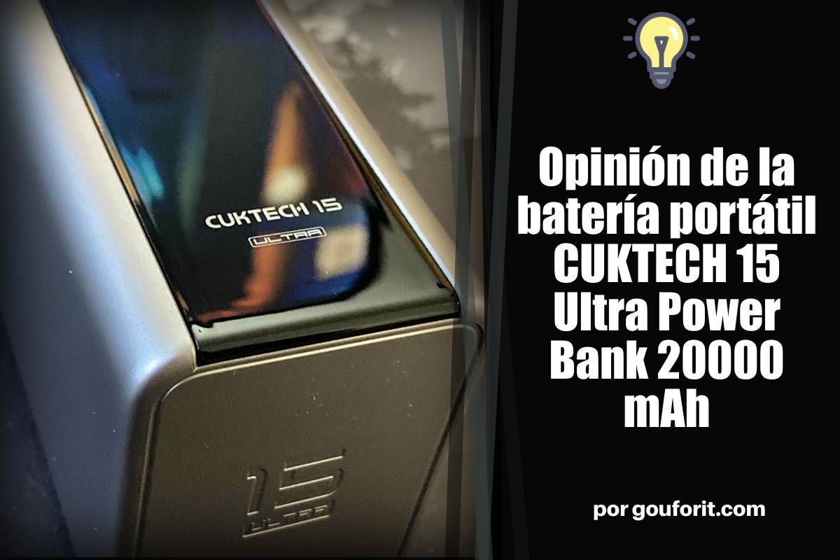 Opinión de la batería portátil CUKTECH 15 Ultra Power Bank 20000 mAh